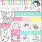 Alphabet Posters & Chart | Pastel Dots | Woodland Whimsy C