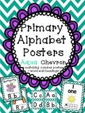 Alphabet Posters with matching number posters Word Wall He