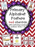 Alphabet Posters + matching number and word wall heading p