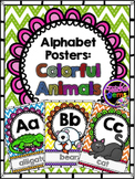 Alphabet Posters - Colorful Animals