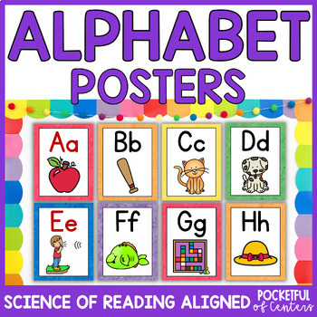 Alphabet Posters & Drill Cards - Science of Reading Aligned - Rainbow ...