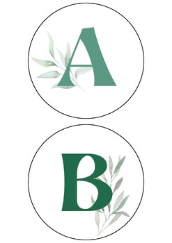 Preview of Alphabet Posters - Eucalyptus/Gum Leaf Theme