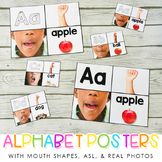 Alphabet Posters - Featuring ASL, Sound Mouth Shapes, & Re
