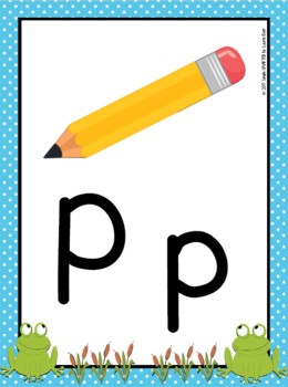 Alphabet Posters: Frog Theme by Simply SMARTER by Laurie Dyer | TPT
