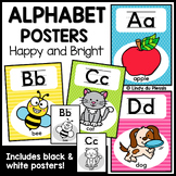 Alphabet Posters Happy and Bright Classroom Décor