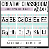 Alphabet Posters - Ice Cream Classroom Decor 