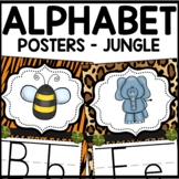 Alphabet Posters Classroom Decor Jungle Themed
