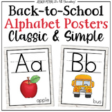 Alphabet Posters Large Letters for Classroom Wall | Farmho