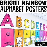 Alphabet Cards Letter Formation Posters | Rainbow Classroom Decor