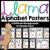 Alphabet Posters - Llama Classroom Decor