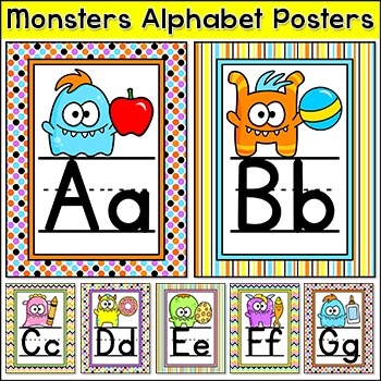 Monster Alphabet Poster Pack