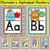 Monster Theme Alphabet Posters - Editable