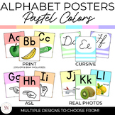 Alphabet Posters | Pastel Colors | ASL | Real Photos