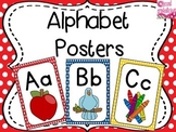 Alphabet Posters in Primary Colors