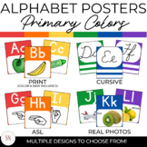 Alphabet Posters | Primary Colors | ASL | Real Photos