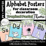 Alphabet Posters PRIMARY Font BLACK and WHITE Pictures Tro