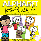 Alphabet Posters - Queensland Print and Pre-Cursive Fonts