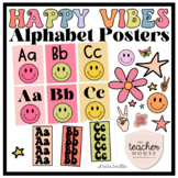 Alphabet Posters | RETRO HAPPY VIBES Classroom Decor