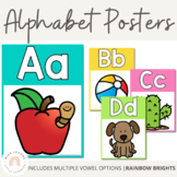 Alphabet Posters {Rainbow Classroom Decor}