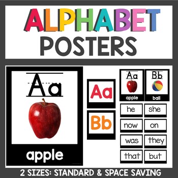 Preview of Alphabet Posters with Real Pictures