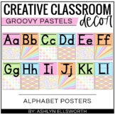 Alphabet Posters - Retro Classroom Decor Bulletin Board