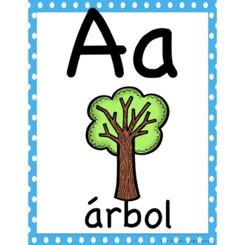 Alphabet Posters Spanish Alfabeto by Jorja's Dual Language Classroom