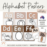 Alphabet Posters | Spotty Neutrals | Editable