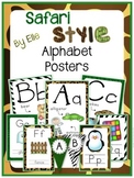 Alphabet Posters - Safari Style Theme {Jungle and Animal Print}