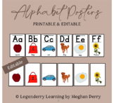 Alphabet Posters | Simple Printable & Editable