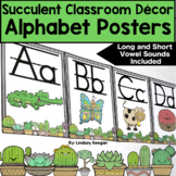 Alphabet Posters - Succulent Classroom Decor