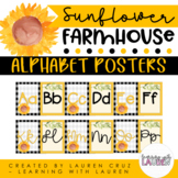 Alphabet Posters - Sunflower Farmhouse Theme