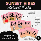Alphabet Posters - Sunset Vibes