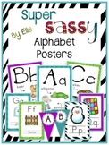 Alphabet Posters - Super Sassy Theme {Bold and Zebra Print}