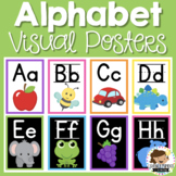 Alphabet Posters - White and Black background - Rectangle