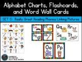 Alphabet Posters & Word Wall Cards: Set C- Really Great Reading Linking Pictures