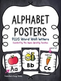 Alphabet Posters & Word Wall Letters {Chalkboard}