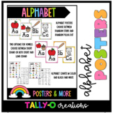 Alphabet Posters and Charts | Rainbow and Polka Dots