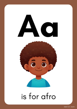 Preview of Alphabet Posters and Worksheets with Cultural Representation