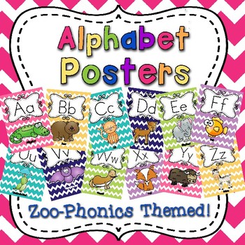 Alphabet Posters for Display by Hooray for TK | Teachers Pay Teachers