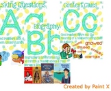 Alphabet Posters for Grades 2-5 with Reading Skills and Vi