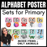 Alphabet Posters in Pastel Rainbow Colors - 2 different se