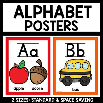 Preview of Alphabet Posters in Primary Colors
