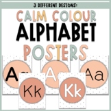 Alphabet Posters l MODERN NEUTRAL CALM Colour Decor l Prim