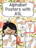 Alphabet Posters with ASL signs (version 2)