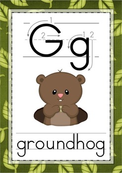 jungle alphabet posters with correct letter formation animals free