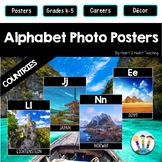 Alphabet Posters with Photographs Travel to New Places Thi