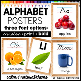 Alphabet Posters with Photos (Calm and Natural Photo Theme)