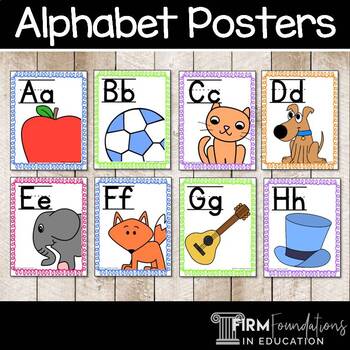 Alphabet Posters with Primary Lines by Firm Foundations in Education