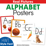 Alphabet Posters with Real Images & Multiple Line Options 