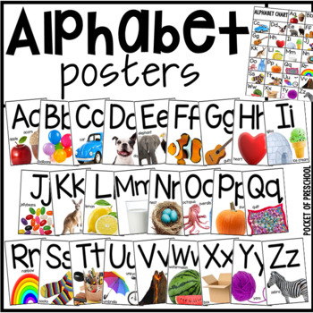 Preview of Alphabet Posters with Real Photographs